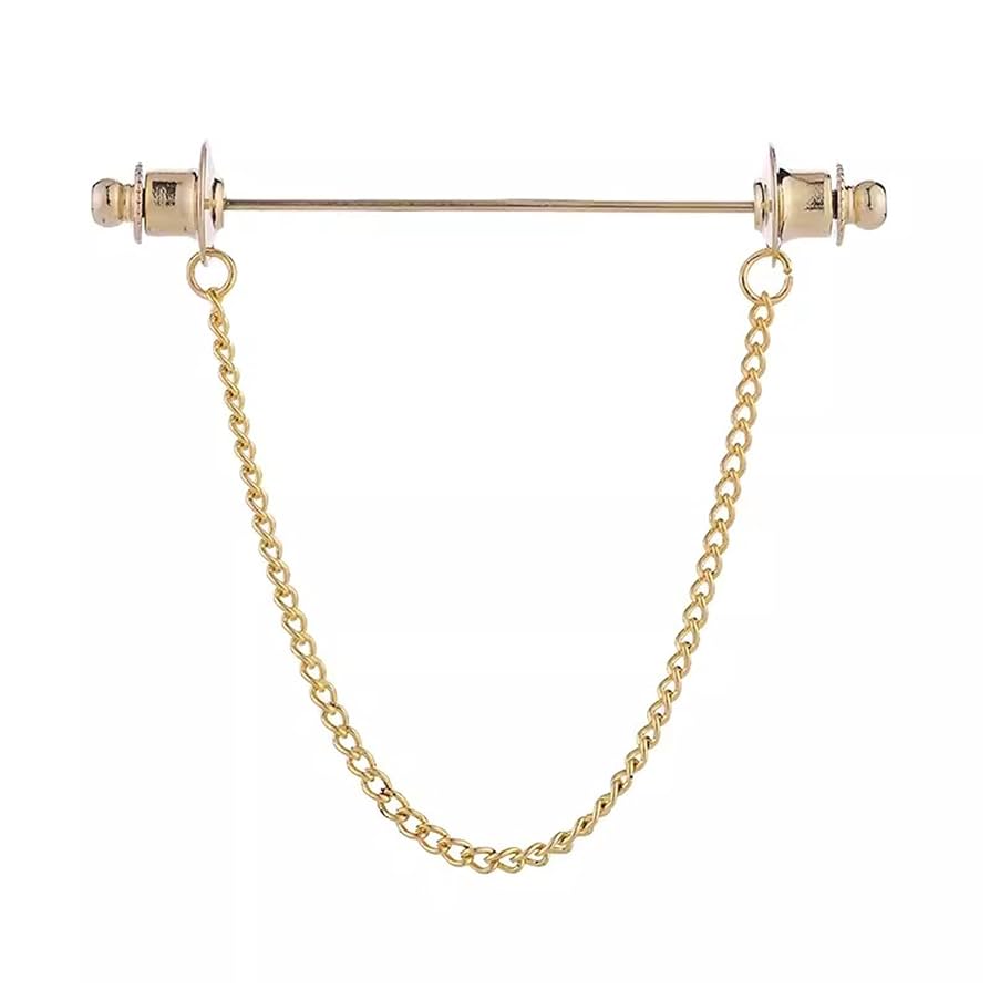 Amazon.co.jp: メンズブローチ 金属チェーンタッセルピンメンズ